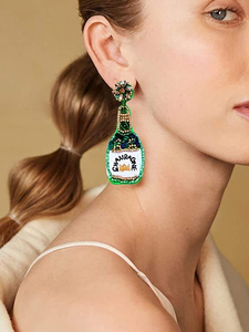 Pendientes de Cuentas Hechos a Mano, Nueva Moda, Diseño de Joyería Bohemia, Pendientes Colgantes con Cuentas de Semillas, para Fiestas, con Perlas Doradas, el Último Regalo para Mujer - Product Image 3