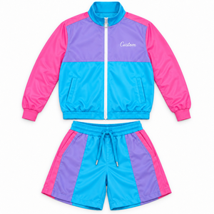 Zip Up Color/ful Men Windbreaker Nylon Short Wholesale Quick Dry Polyester Track Suit Unisex Piping Waterproof Streetwear <strong>Jacket</strong> - Product Image 4