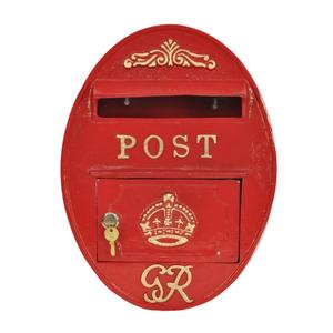 Antique Post <b>Box</b> Wall Mount Cast Iron Letter <b>Box</b> For Sale Home Decoration Items Weatherproof Rustic Mailbox For Garden - Product Image 3