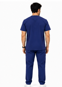 Nuevo conjunto de uniforme médico para hombre de 2 piezas, pantalones jogger transpirables de spandex, uniforme de hospital, logotipo personalizado, moderno y cómodo. - Product Image 2