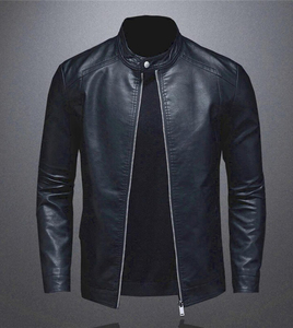 Men's Leather Jacket for Biker <b>Distressed</b> Genuine Lambskin <b>Top</b> Quality Material - Wholesale Price Causal Leather Jackets OEM - Product Image 5