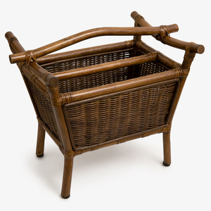 Porte-revues à prix avantageux, support en rotin naturel, conteneur pour brochures et dépliants, décoration intérieure de bureau - Product Image 3