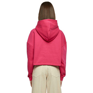 2026 <b>Top</b> Trendy Solid Printed Customizable Oversized Women's Hooded Crop <b>Top</b> Hoodie Polyester/Cotton Windproof Breathable <b>Winter</b> - Product Image 3