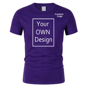 T-shirts à manches courtes pour hommes, service OEM, personnalisez votre propre logo, 100% coton, été, rouge, noir, ligne, t-shirt pour hommes en vente - Product Image 5