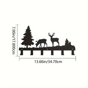 Ganci portachiavi in metallo CIFbuy, organizer da parete multifunzionali dal design raffinato per appendere vestiti, borse e chiavi - Product Image 2