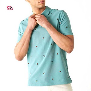 Polo tricoté personnalisé pour homme à rayures, manches courtes, décontracté, design color block, coupe classique, couleur unie, style professionnel - Product Image 2