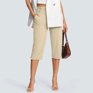 Fabricant professionnel de pantalons capri légers pour femmes, longueur genou, en vente en ligne - Product Image 4