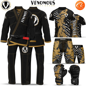 Shorts de combat MMA Venomous Gold Reaper – Qualité supérieure, personnalisables, avec cordon de serrage, taille mi-haute, motif tendance, service OEM - Product Image 6