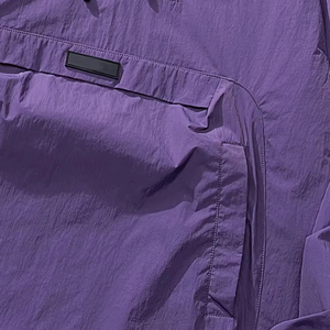 เสื้อแจ็คเก็ตวินด์เบรกเกอร์ผู้ชายไซส์ใหญ่แบบมีฮู้ด ซิปครึ่งตัว สไตล์สตรีทแวร์ น้ำหนักเบา สำหรับกิจกรรมกลางแจ้ง รับผลิตตามแบบ OEM ขายส่ง - Product Image 5