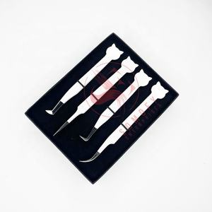 Nouvelle arrivée Premium qualité femmes chat Design Volume cils pince à épiler fait à la main professionnel en acier inoxydable cils pointus - Product Image 5