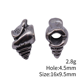Cuentas <span class=keywords><strong>de</strong></span> Concha <span class=keywords><strong>de</strong></span> Caracol Espiral con Agujero Grande 16x9.5mm, Aleación <span class=keywords><strong>de</strong></span> Zinc Plateado Antiguo para Tejido <span class=keywords><strong>de</strong></span> Tobilleras <span class=keywords><strong>de</strong></span> Playa - Product Image 3
