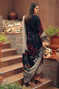 Robe en tissu de lin imprimé de haute qualité pour femmes, collection 2026 de marque pakistanaise, vêtements de style islamique pour femmes - Product Image 5