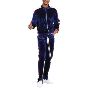 Survêtements en velours 100 % coton pour hommes, coupe oversize, couleur unie, avec cordon de serrage, personnalisables avec logo, vente en gros OEM de haute qualité - Product Image 1