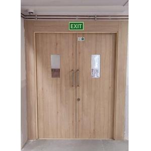 Puerta de madera ignífuga de la mejor calidad con aislamiento acústico y resistencia al calor para escuelas, hospitales y hoteles disponible para la venta - Product Image 3