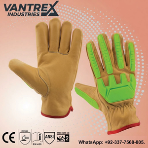 Gants de protection anti-choc pour conducteur, en cuir de chèvre TPR, pour usage quotidien, avec protection maximale et pouce Keystone - Product Image 6