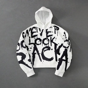 Sweat à capuche décontracté pour homme personnalisé, logo imprimé sur le devant, tricoté de qualité supérieure, 100% coton, coupe classique, écologique, séchage rapide - Product Image 1