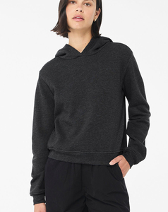 Sweat-shirts à capuche pour femmes de qualité supérieure, style streetwear d'hiver, col rond, 100% coton respirant, appliques, logo uni teinté sur le devant - Product Image 3
