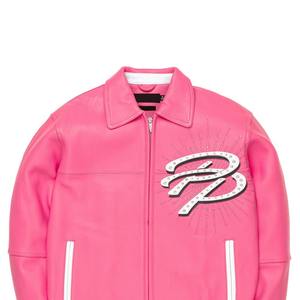 Chaqueta de cuero Pelle de invierno para hombre, elegante, en todas las tallas, con logotipo personalizado y etiqueta privada, chaqueta de cuero con cremallera. - Product Image 2