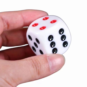 Dés de jeu personnalisés à prix d'usine, dés en résine plastique transparente colorée, cube à coins arrondis pour jeux de société - Product Image 2