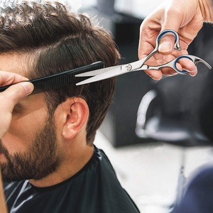 Tijeras de Barbero Profesionales de Último Diseño, Rectas, Ligeras, No Plegables, de 6 Pulgadas, de Acero Inoxidable Afilado, Personalizadas - Product Image 6