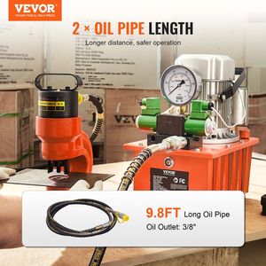 Pompa Idraulica Elettrica 750W 110V con Valvola Solenoide a Doppia Azione, Capacità 10000 PSI, 488 In3/8L, Pompa Idraulica Azionata Elettricamente - Product Image 2