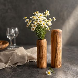 Maceta Decorativa Moderna de Bambú - Estilo Art Deco Hecha a Mano, Ecológica, Decoración para el Hogar para Flores Secas y Ocasiones de Boda - Product Image 5