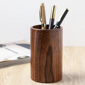 Export Quality Wooden Pen Stand Pencil Holder for Office <b>Desk</b> Storage Organizer <b>Compact</b> Space Saving Design Available For Sale - Product Image 4