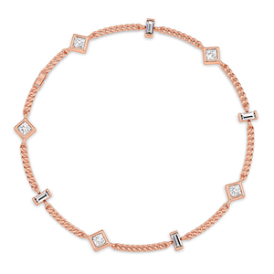 Elegante Brazalete de Diamantes Creados en Laboratorio, Corte Redondo, Joyería Fina para Mujer, de Proveedor Indio - Product Image 6