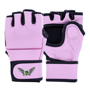 Guantes de Piel Genuina para Entrenamiento de Kickboxing, Artes Marciales y Fitness, Guantes MMA con Logotipo Personalizado y Palma Abierta - Product Image 3