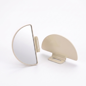 Espejo de mano Premium Lash Tech para pestañas, de acero inoxidable con vista amplia para revisar la colocación del volumen de los abanicos de pestañas - Product Image 1