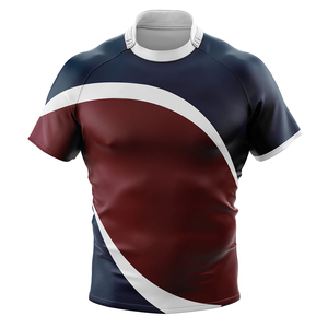 Best Quality Lightweight Short Rugby Jersey Printed Design Breathable Moisture-Wicking O-Neck Collar Customizable OEM ODM <b>Sale</b> - Product Image 2