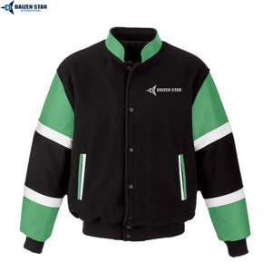 Fashion Letterman Jacket Custom Embroidery Varsity Jacket Hip Hop Streetwear Style - Product Image 5