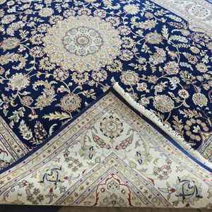 พรมทอมือลายปักสีสันสดใสจากขนสัตว์/ไหมตุรกี  แบบเป็นมิตรกับสิ่งแวดล้อม  ไม่ลื่น  ขนสั้น - Product Image 5