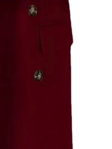 Manteau décontracté en toile de laine respirant pour femme avec cordon de serrage, élégant manteau d'hiver pour femme, vêtements en gros - Product Image 6