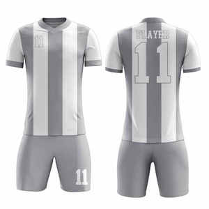 ชุดทีมฟุตบอล เสื้อเจอร์ซีย์โพลีเอสเตอร์ กางเกงขาสั้น ระบายอากาศได้ดี สวมใส่สบาย ชุดยูนิฟอร์มประสิทธิภาพสูง - Product Image 1