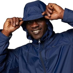 Hot Sales 2024 <b>Men's</b> Waterproof 10,000mm Double Face Leather Thick Rain Shell <b>Jacket</b> with Hood for Golf <b>Cycling</b> Windbreaker - Product Image 3