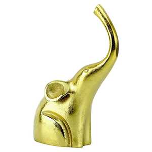 Jaffs Exports 26cm H X 9.5cm W X 18cm L Gold Plated <b>Elephant</b> Figurine Handmade Modern Eco-Friendly Feng Shui Tabletop <b>Decor</b> - Product Image 6