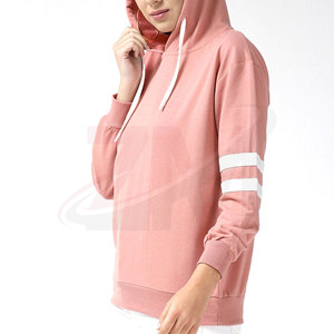 Sudaderas largas de invierno para mujer, forro polar de alta calidad con logo frontal, sudaderas casuales de algodón a la moda, cómodas y al por mayor. - Product Image 2