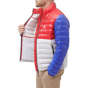 Latest Design <b>Men</b> Puffer Jacket Stand Collar Front Logo Stylish Casual Eco-Friendly Breathable Winter Jacket Custom Logo Option - Product Image 3