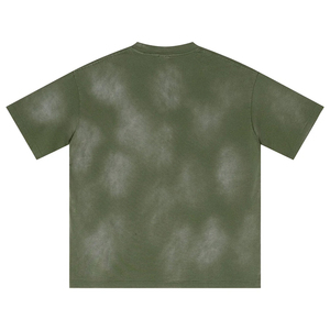 T-shirt personnalisé en coton épais 100 %, coupe oversize et carrée, délavé effet soleil, pour hommes - Product Image 2