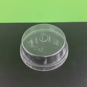 Tapa de plástico PET transparente de diseño más reciente 2026, superventas, de 75/85/95/120 mm, tapas desechables tipo domo y planas para envasado de bebidas - Product Image 2