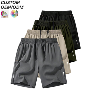 Mens Casual Solid Board Shorts Eco-Friendly Quick Dry Summer Outdoor Travel Wear Breathable Anti-UV <b>Elastic</b> Waist Waterproof - Product Image 5