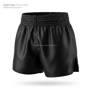 Factory Custom Patch <b>Applique</b> Sublimation Men Fight Wear Kickboxing Training Muay Thai Boxing Shorts - Product Image 3