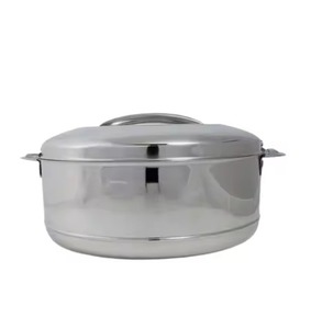 Olla de acero inoxidable con tapa, apta para horno y lavavajillas, diseño minimalista, resistente al óxido, para cocinas de gas e inducción. - Product Image 1