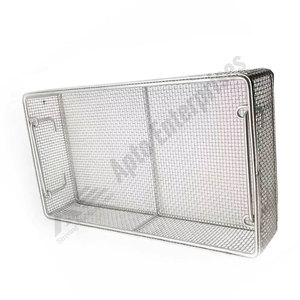 Plateau en treillis métallique en acier inoxydable pour instruments chirurgicaux, conteneur de désinfection pour instruments chirurgicaux, instruments médicaux - Product Image 4