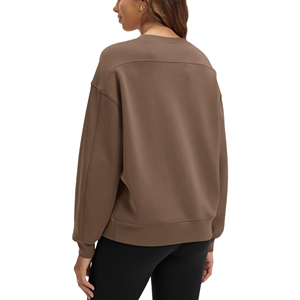 Sweat-shirt en coton 100 % pour femme, style streetwear décontracté, coupe ample, respirant, écoresponsable, tricoté, avec capuche - Product Image 2