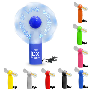Ventilateurs publicitaires lumineux personnalisés à LED, alimentés par piles, avec messages personnalisés, rechargeables, pour événements et fêtes - Product Image 1