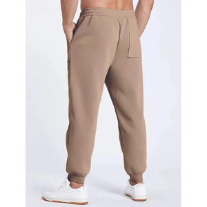 Vêtements décontractés pour hommes, pantalon de survêtement décontracté taille plus, cordon de serrage à la taille, durable et respirant, 100% coton, personnalisable - Product Image 4