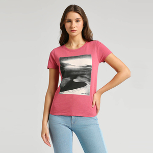 Ladies Round Neck Tee Bamboo <b>Viscose</b> Eco Friendly Lightweight Loose Fit Short Sleeve <b>top</b> Casual Apparel Export Ready - Product Image 1
