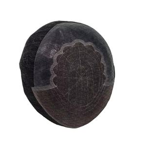 Peluca de Cabello Remy Indio con Frente de Encaje, Modelo Q6, THB 2025, con Flequillo, Base sin Pegamento, Color Rubio, Densidad 130%-250%, Nudos Decolorados - Product Image 4